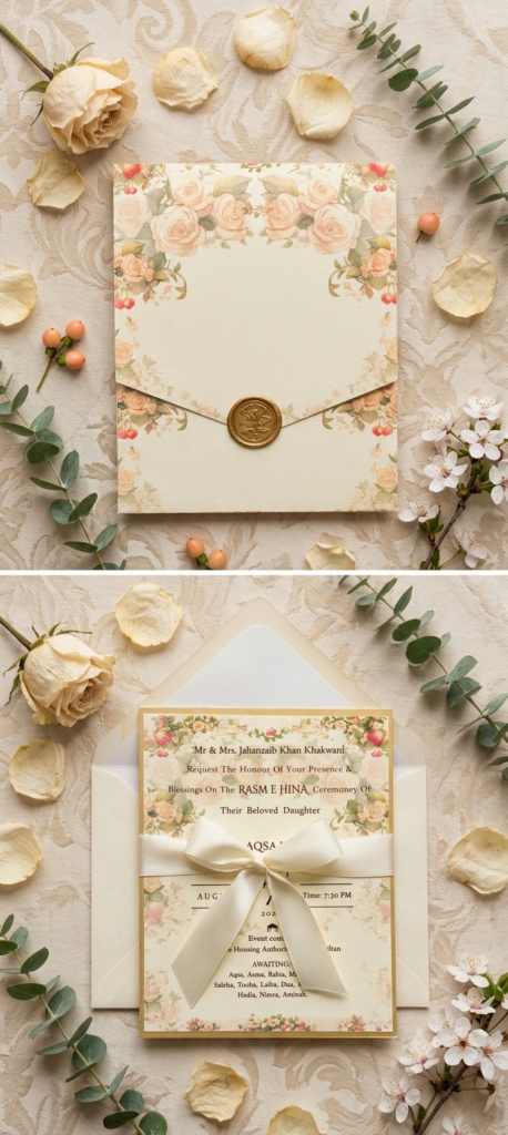 decent floral invites