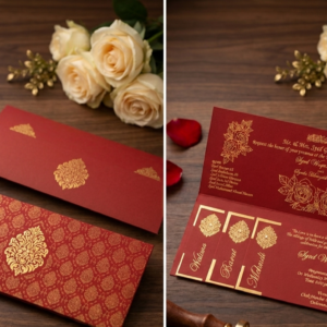 9x3 wdedding card