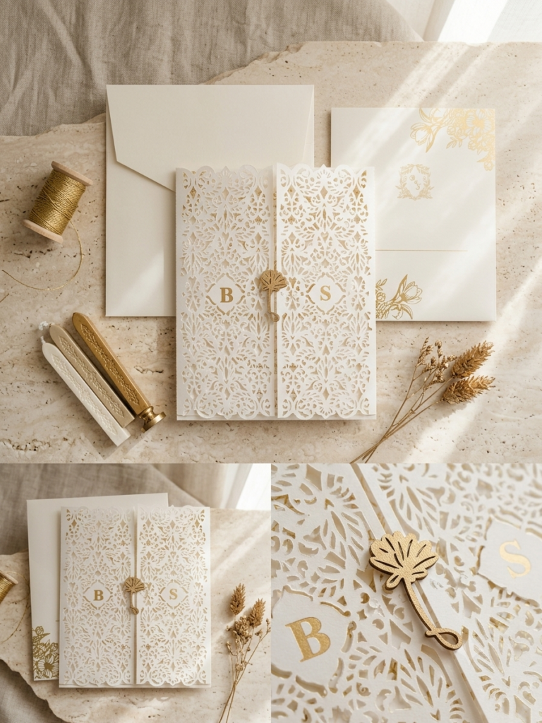 Laser Cut Wedding Cards